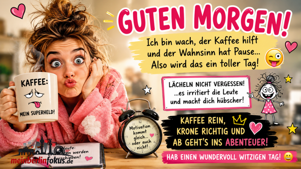 Guten Morgen lustig neu: Die besten Ideen für einen humorvollen Start in den Tag